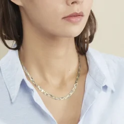 Marc Orian Colliers|Colliers Argent > Collier Elae Argent Bicolore
