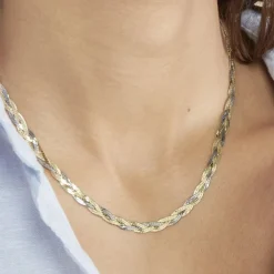 Marc Orian Colliers|Colliers Argent > Collier Elae Argent Bicolore