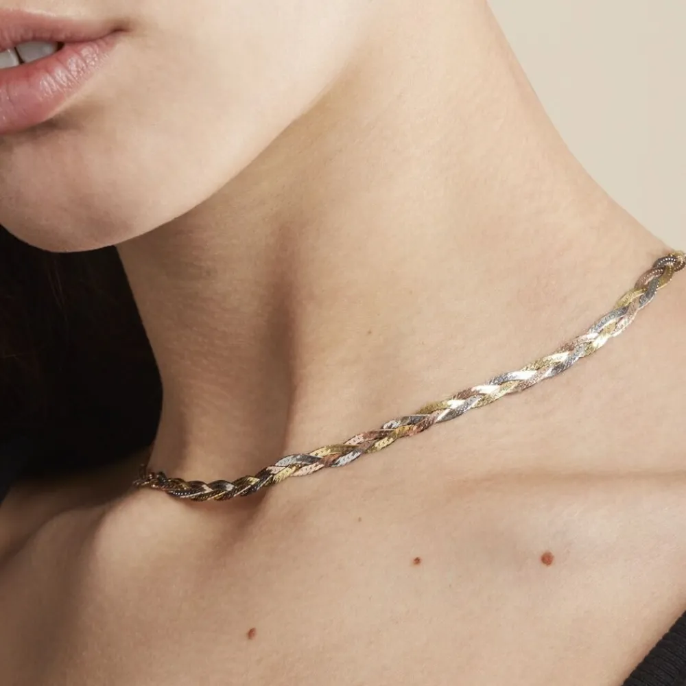 Marc Orian Colliers|Colliers Argent > Collier Elae Argent Tricolore