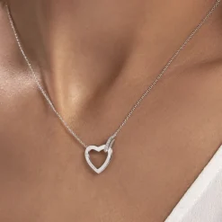 Collier Elanda Argent Blanc Oxyde De Zirconium
