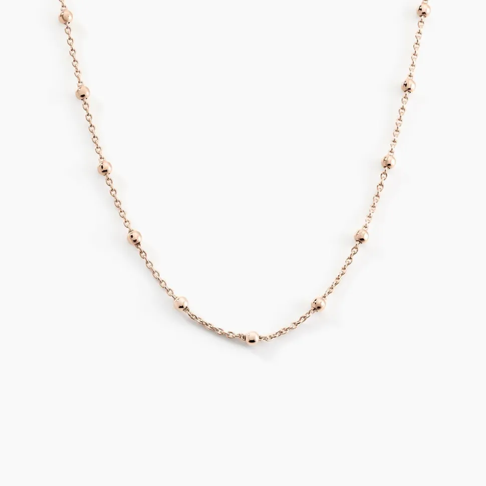 Collier Elea Argent Rose
