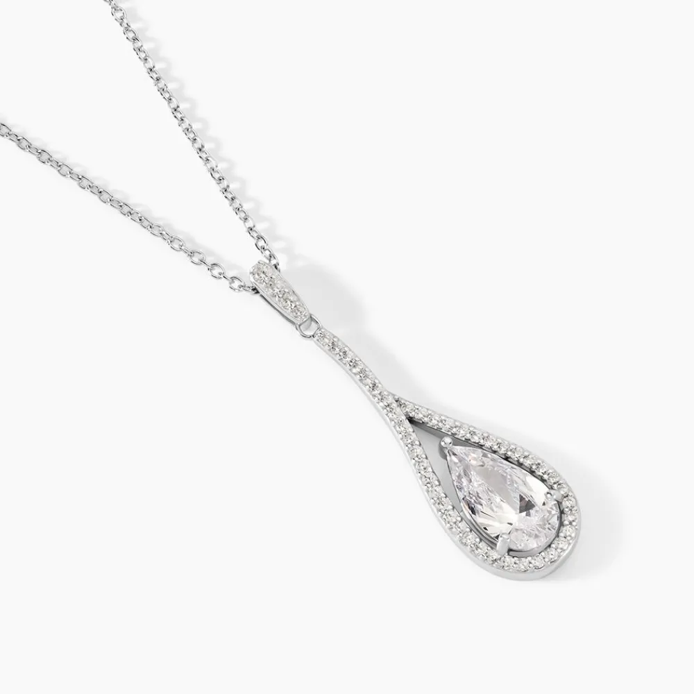Marc Orian Colliers|Colliers Avec Pierres > Collier Elorah Argent Blanc Oxyde De Zirconium