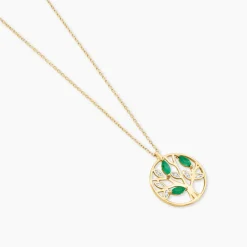 Marc Orian Colliers Arbre De Vie|Colliers > Collier Elsebein Or Jaune Emeraude
