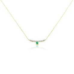 Marc Orian Colliers|Colliers Avec Pierres > Collier Emeald Is The New Black Or Jaune Emeraude Diamant