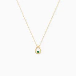 Marc Orian Colliers|Colliers Avec Pierres > Collier Emeria Or Jaune Emeraude