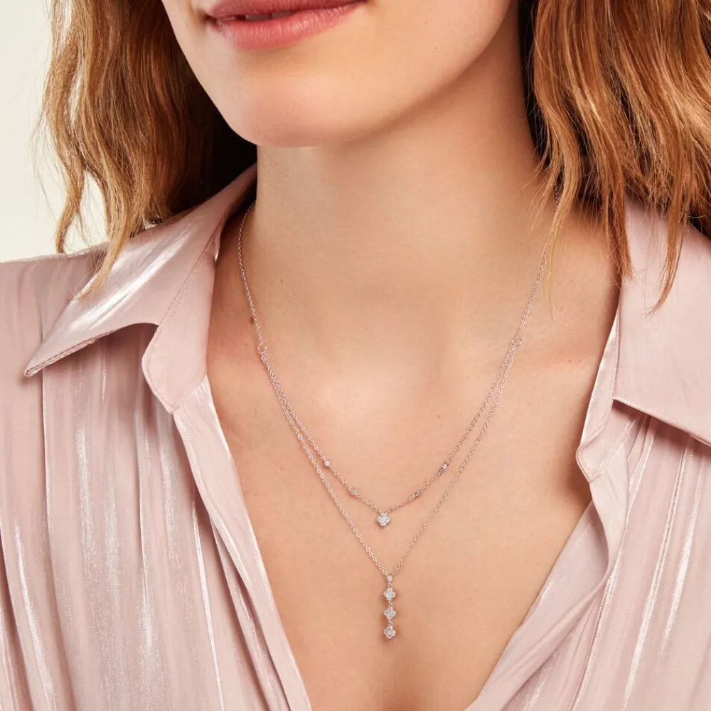 Marc Orian Colliers|Colliers Avec Pierres > Collier Emmie Argent Blanc Oxyde De Zirconium