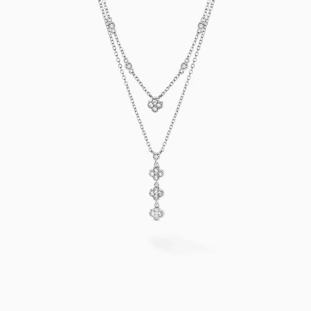 Marc Orian Colliers|Colliers Avec Pierres > Collier Emmie Argent Blanc Oxyde De Zirconium