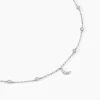Collier Estrella Argent Blanc Oxyde De Zirconium