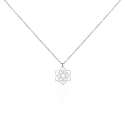 Collier Eudeline Argent Blanc