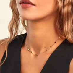 Marc Orian Colliers Fantaisie|Colliers > Collier Eva Acier Jaune
