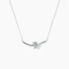 Marc Orian Colliers Cœur|Colliers > Collier Eva Or Blanc Topaze Et Oxyde De Zirconium