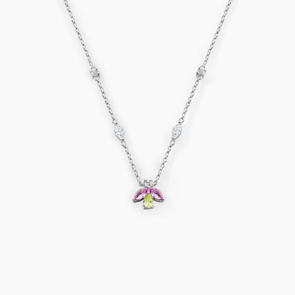 Marc Orian Colliers Fantaisie|Colliers > Collier Evasion Argent Blanc Pierre De Synthese Oxyde De Zirconium argent blanc oxyde