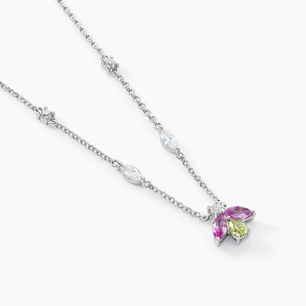 Marc Orian Colliers Fantaisie|Colliers > Collier Evasion Argent Blanc Pierre De Synthese Oxyde De Zirconium argent blanc oxyde
