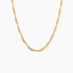 Collier Fern Plaqué Or
