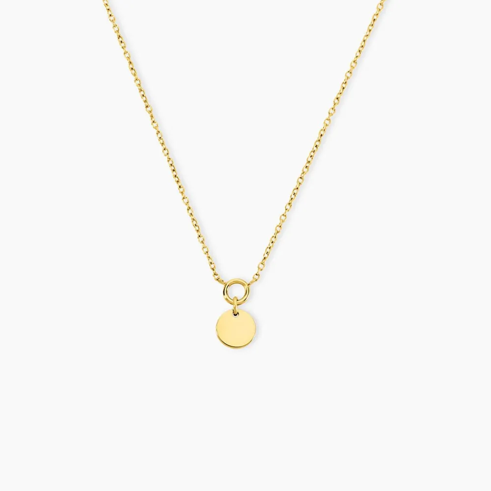 Marc Orian Colliers Fantaisie|Colliers > Collier Finesse Acier Jaune