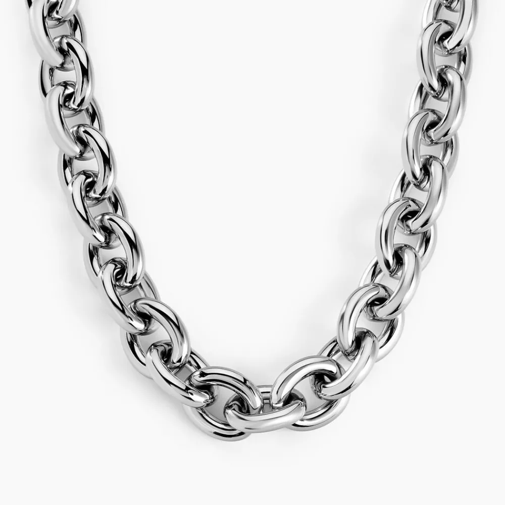 Marc Orian Colliers Fantaisie|Colliers > Collier Fira Acier Blanc