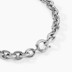 Marc Orian Colliers Fantaisie|Colliers > Collier Fira Acier Blanc