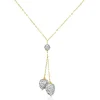 Collier Floranneae Or Jaune Strass