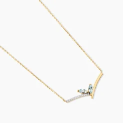 Marc Orian Colliers|Colliers Avec Pierres > Collier Florelys Or Jaune Topaze Oxyde De Zirconium
