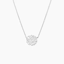 Collier Floride Argent Blanc