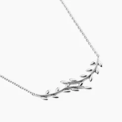 Collier Folia Argent Blanc