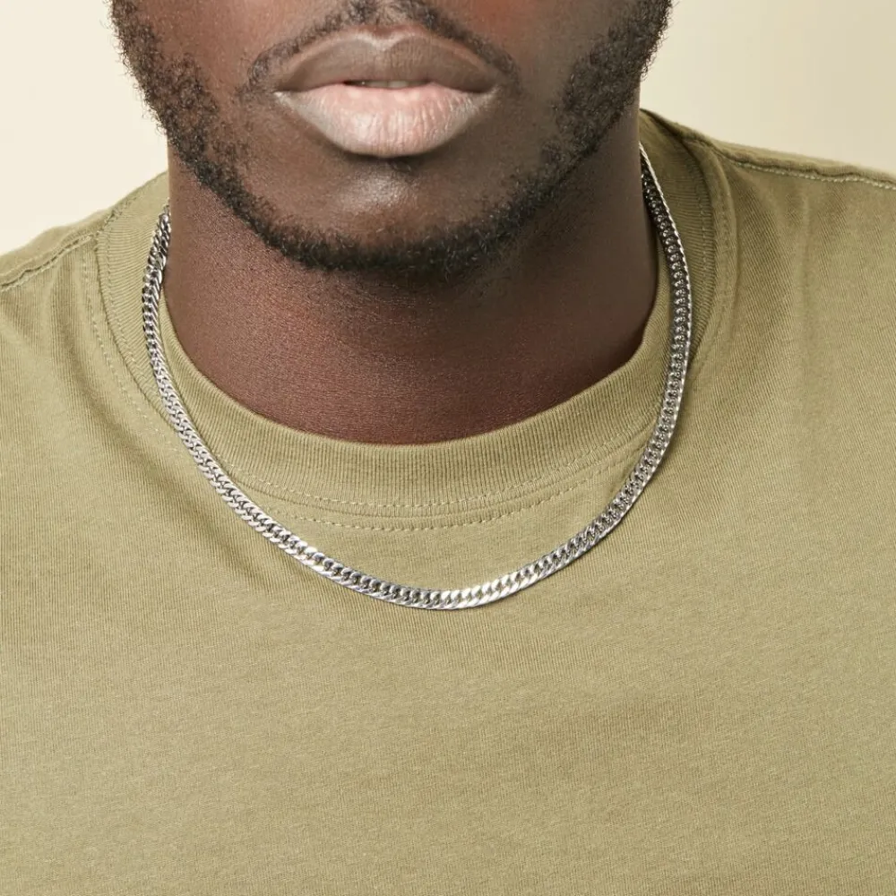 Marc Orian Colliers Fantaisie|Colliers > Collier Frederic Acier Blanc