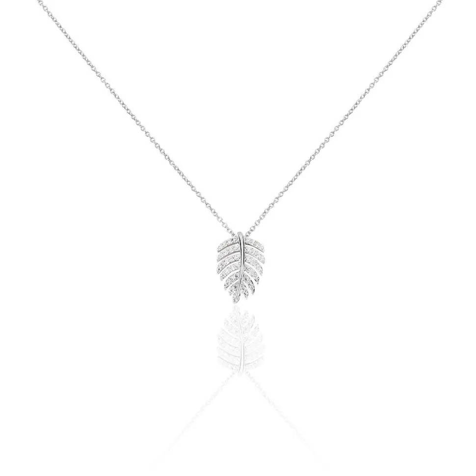 Collier Gabrielle Argent Blanc Oxyde De Zirconium
