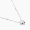 Collier Germinie Argent Blanc Oxyde De Zirconium