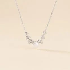 Collier Giambattista Argent Blanc Perle De Culture Oxyde De Zirconium