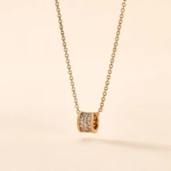 Collier Gia Plaqué Or Jaune Oxyde De Zirconium