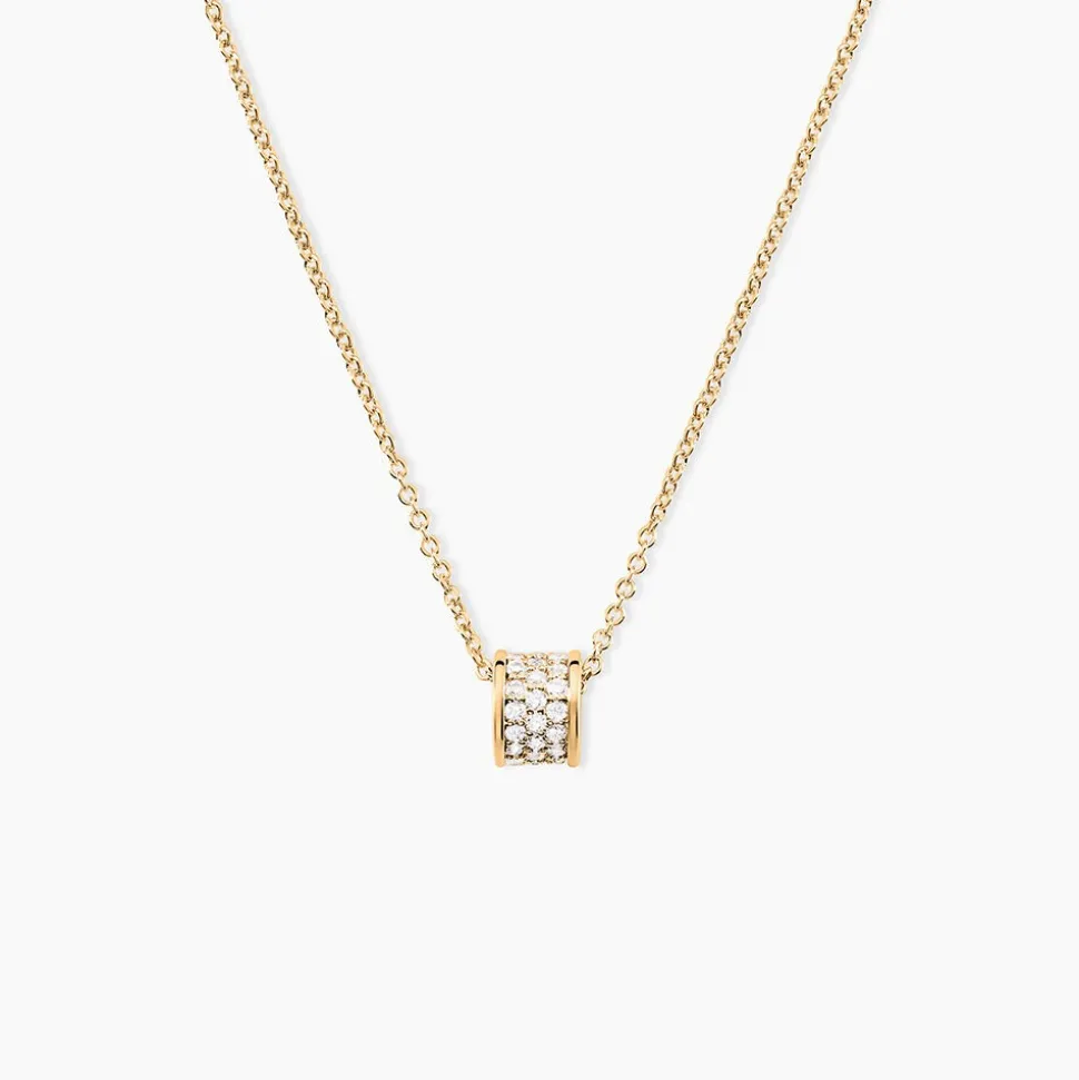 Collier Gia Plaqué Or Jaune Oxyde De Zirconium