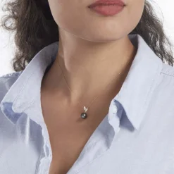 Marc Orian Parures De Mariage|Colliers > Collier Giuseppe Or Jaune Perle De Tahiti Oxyde Zirconium