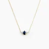 Marc Orian Colliers|Colliers Avec Pierres > Collier Glykeria Or Jaune Saphir Diamant
