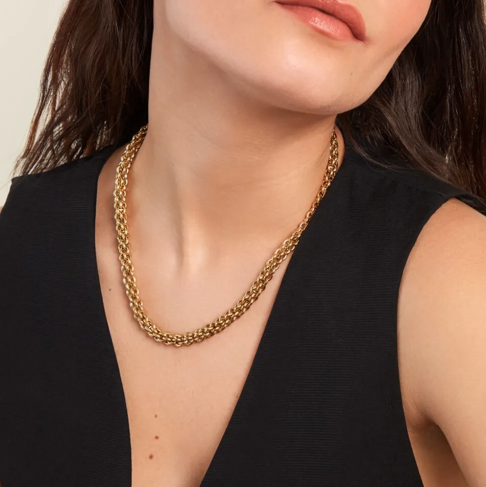 Collier Goa Acier Jaune