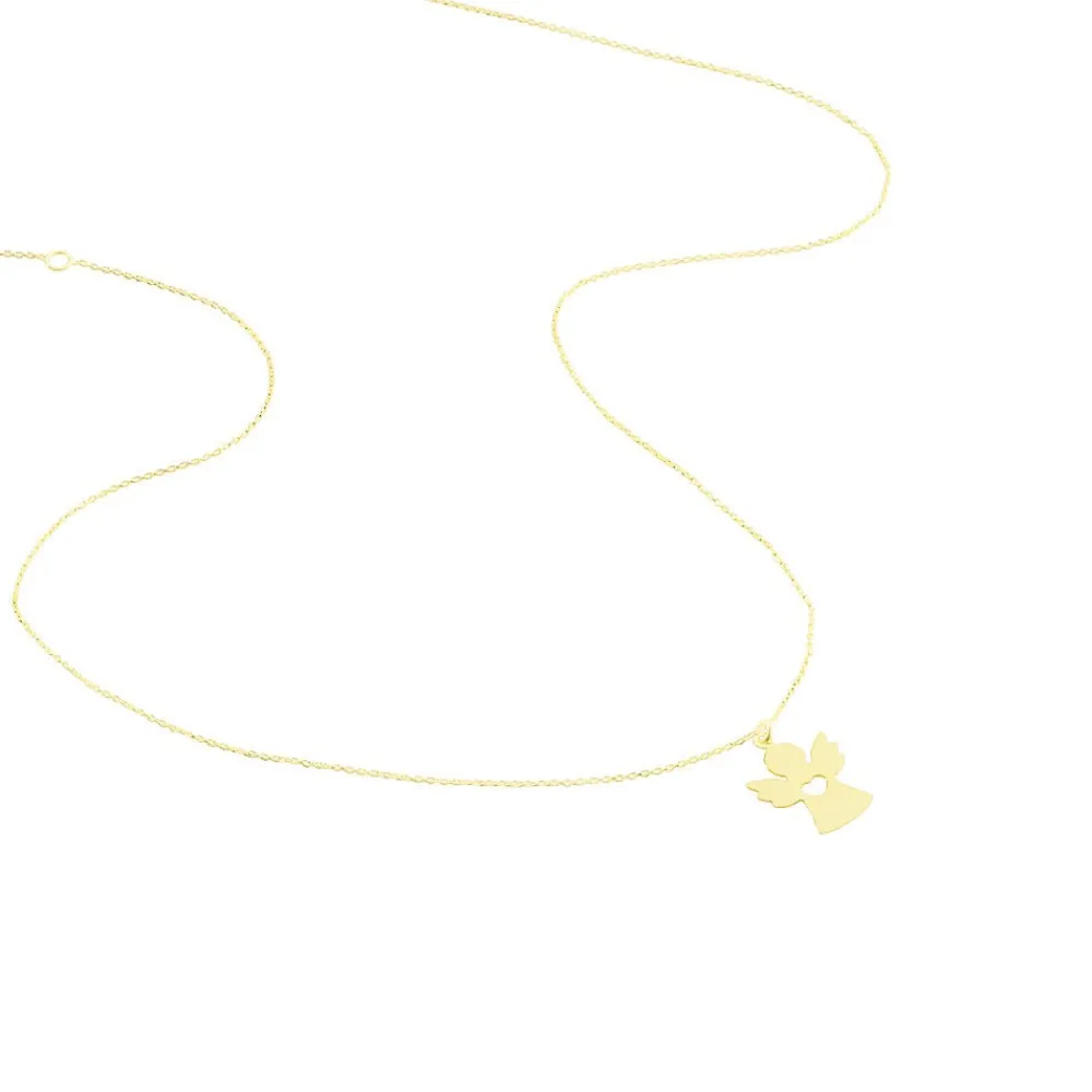 Marc Orian Colliers|Bijoux Enfant > Collier Hallie Ange Et Coeur Or Jaune