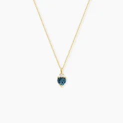 Marc Orian Colliers Cœur|Colliers > Collier Heart Or Jaune Topaze Oxyde De Zirconium
