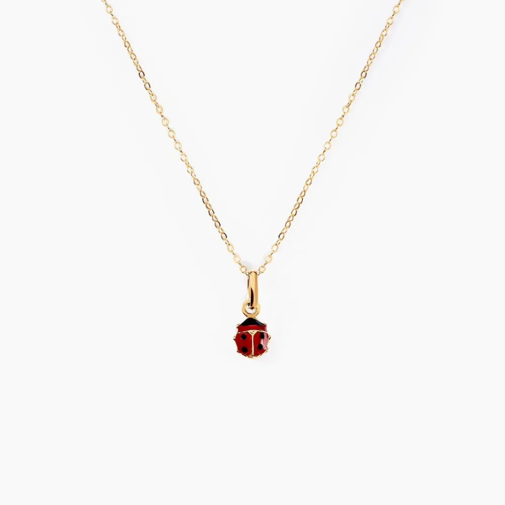 Marc Orian Colliers|Colliers Avec Pierres > Collier Helidie Coccinelle Or Jaune