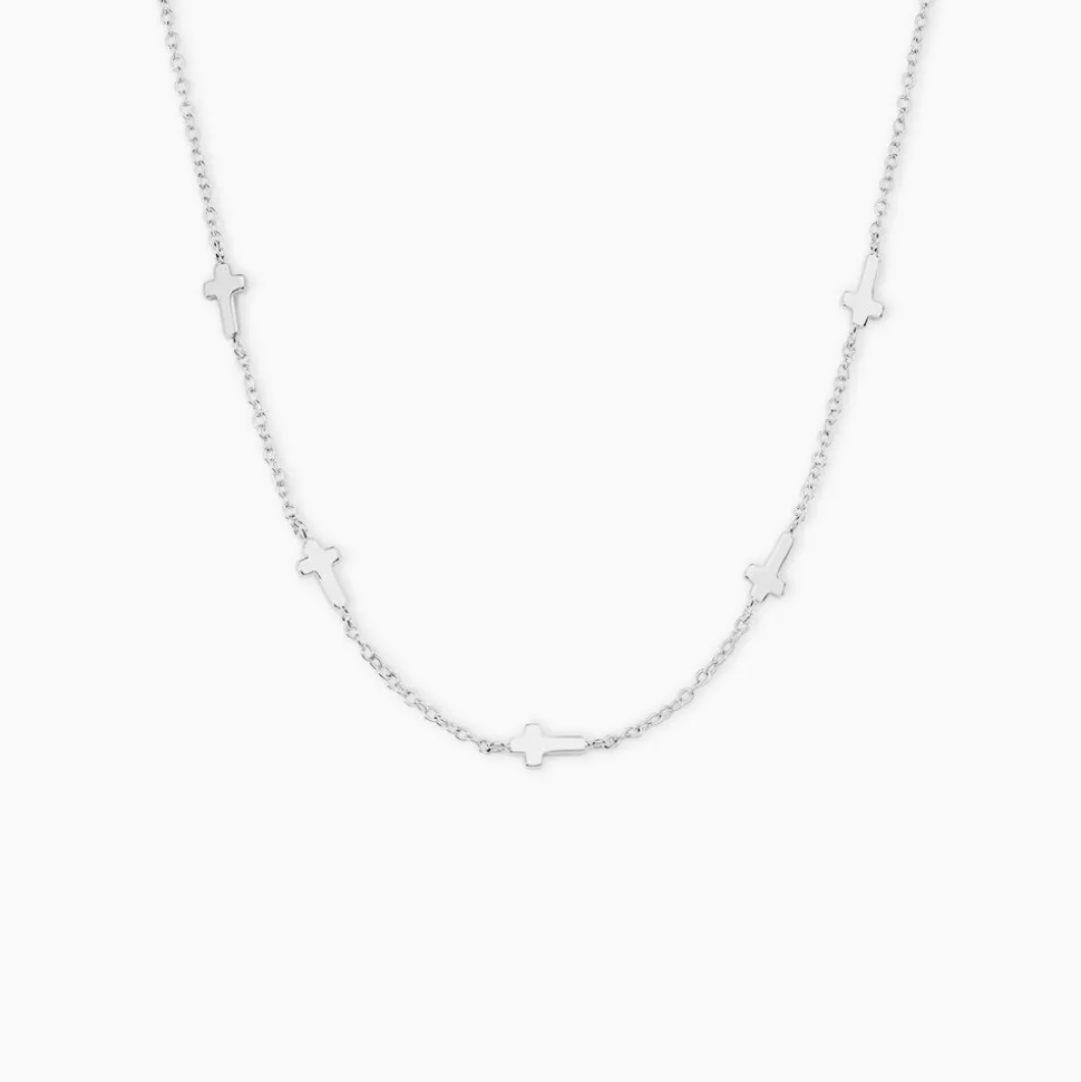 Collier Hope Argent Blanc