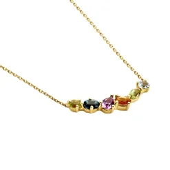Marc Orian Colliers|Colliers Avec Pierres > Collier Hortense Or Jaune Topaze Péridot Améthyste