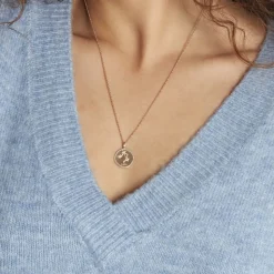 Collier Iago Plaqué Or Oxydes De Zirconium