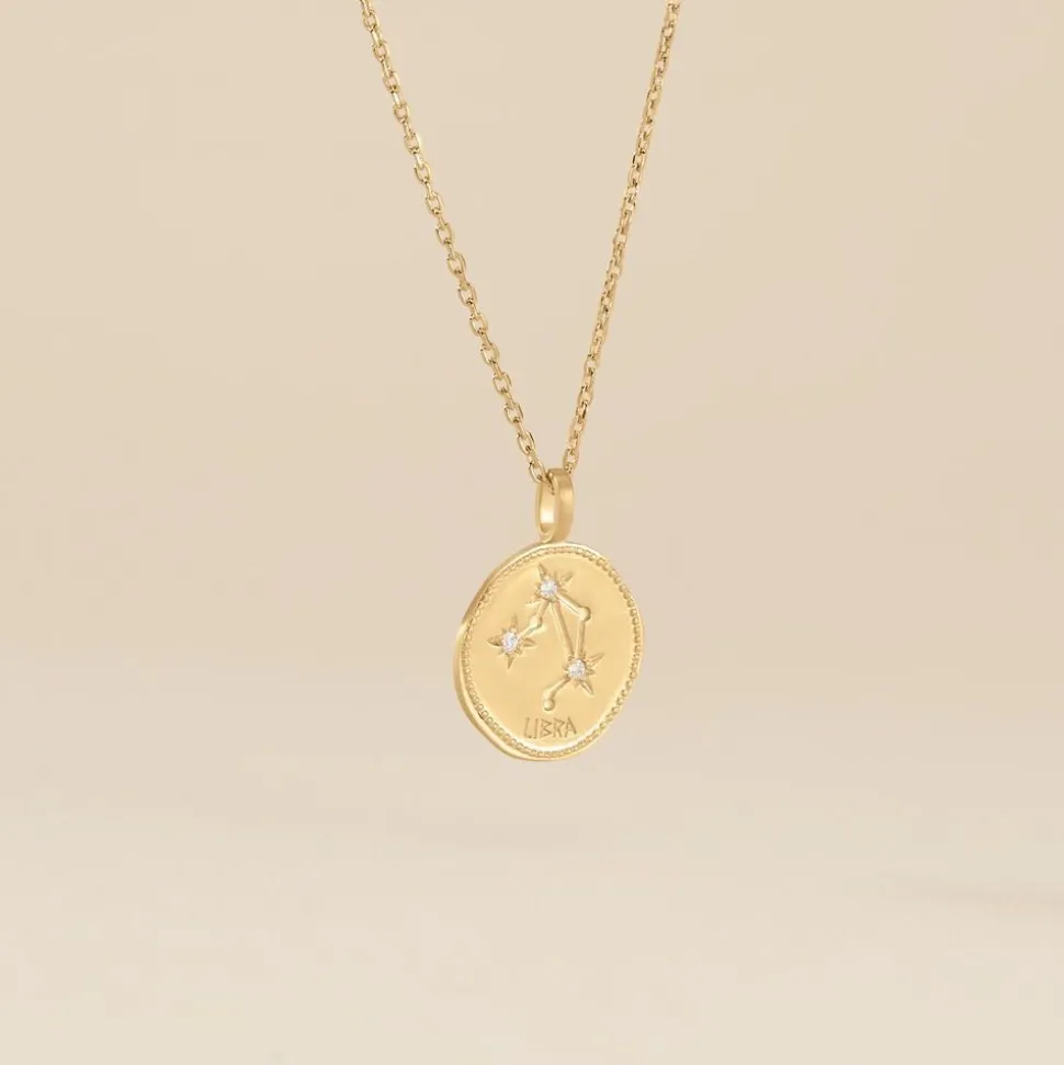 Collier Iago Plaqué Or Oxydes De Zirconium
