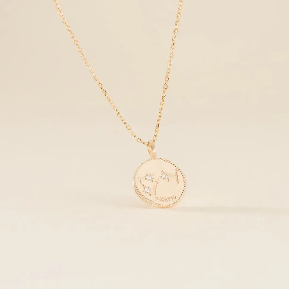 Collier Iago Plaqué Or Oxydes De Zirconium