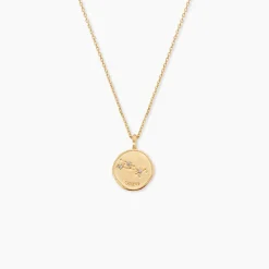 Collier Iago Plaqué Or Oxydes De Zirconium
