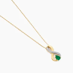 Marc Orian Colliers|Colliers Avec Pierres > Collier Iolo Or Jaune Emeraude