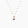 Marc Orian Colliers|Colliers Avec Pierres > Collier Iolo Or Jaune Rubis
