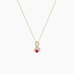 Marc Orian Colliers|Colliers Avec Pierres > Collier Iolo Or Jaune Rubis
