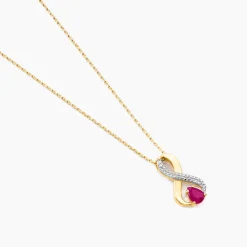 Marc Orian Colliers|Colliers Avec Pierres > Collier Iolo Or Jaune Rubis
