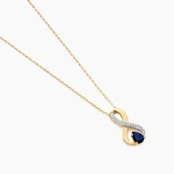 Marc Orian Colliers|Colliers Avec Pierres > Collier Iolo Or Jaune Saphir
