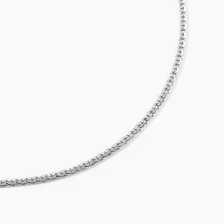Collier Ivy Maille Haricot Or Blanc