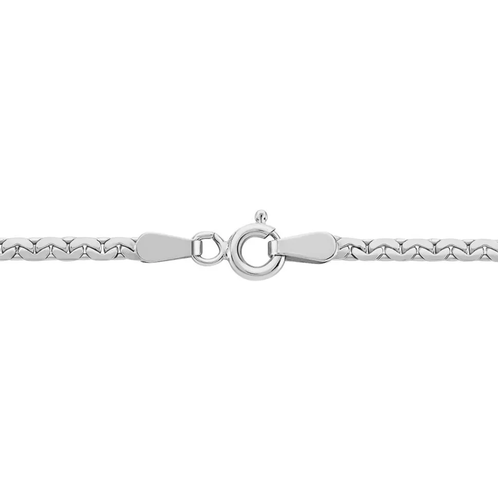 Collier Ivy Maille Haricot Or Blanc
